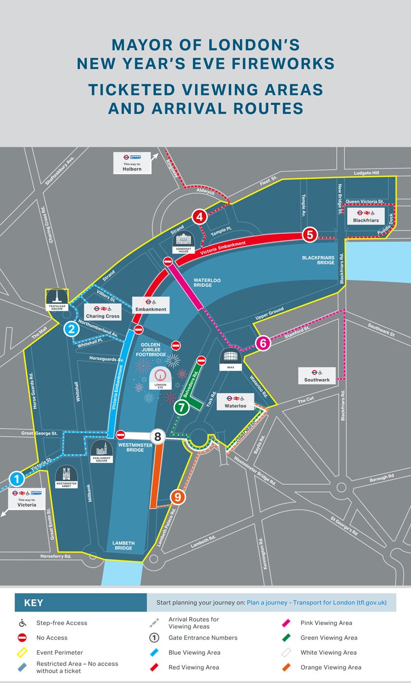 Plattegrond oud en nieuw Londen 2025