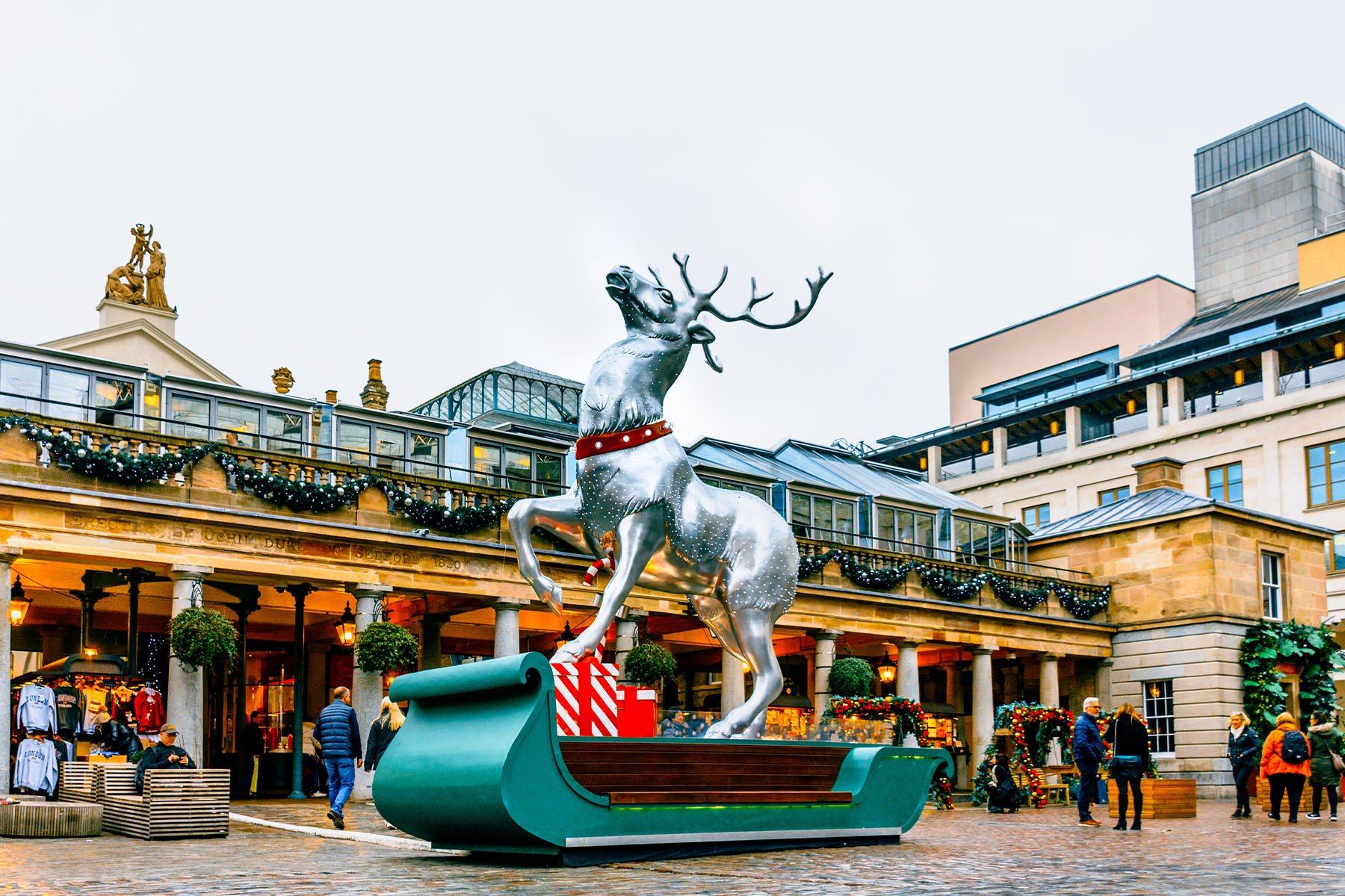 Kerst in Covent Garden in Londen