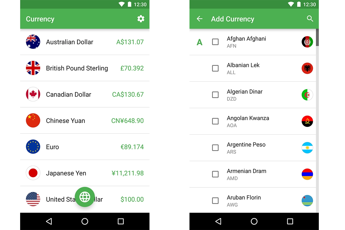 De Currency app