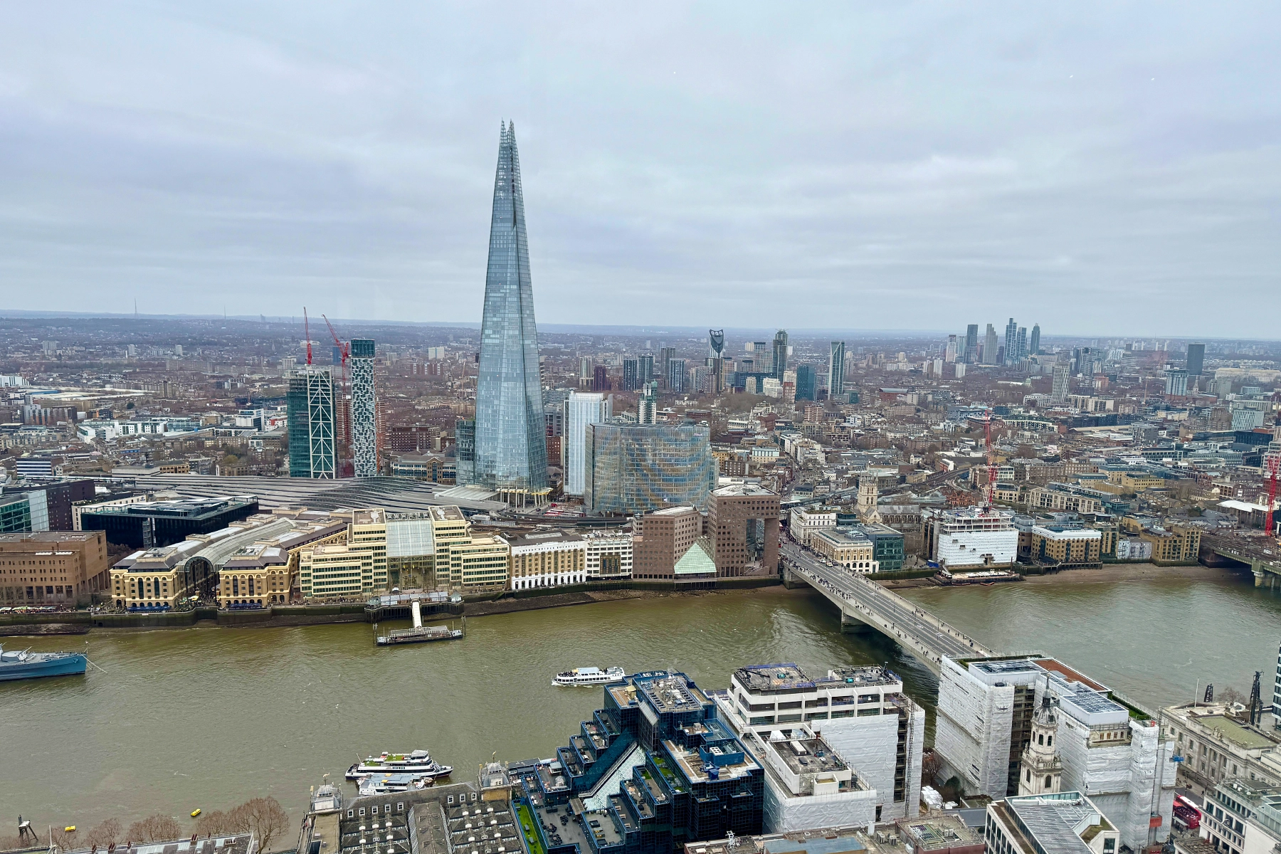 De skyline van Londen