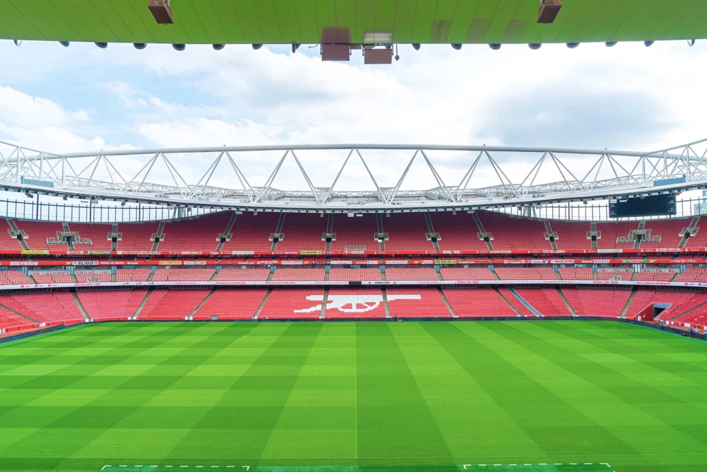 Het Emirates Stadion van Arsenal in Londen