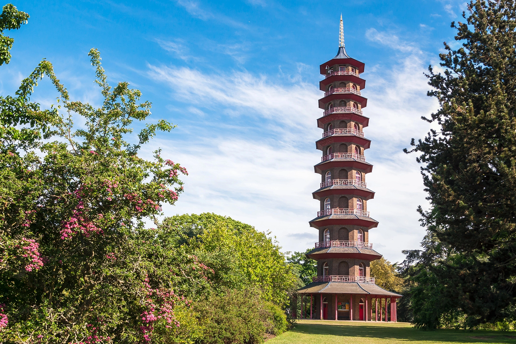 De Great Pagoda in Kew Gardens in Londen