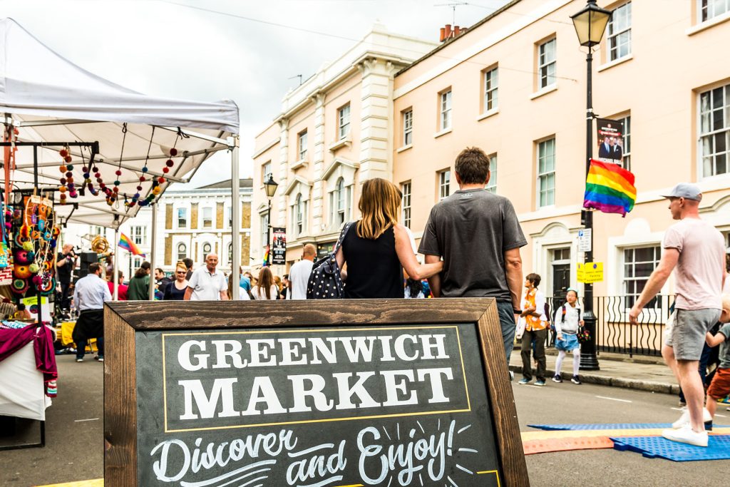 De Greenwich Market in Londen