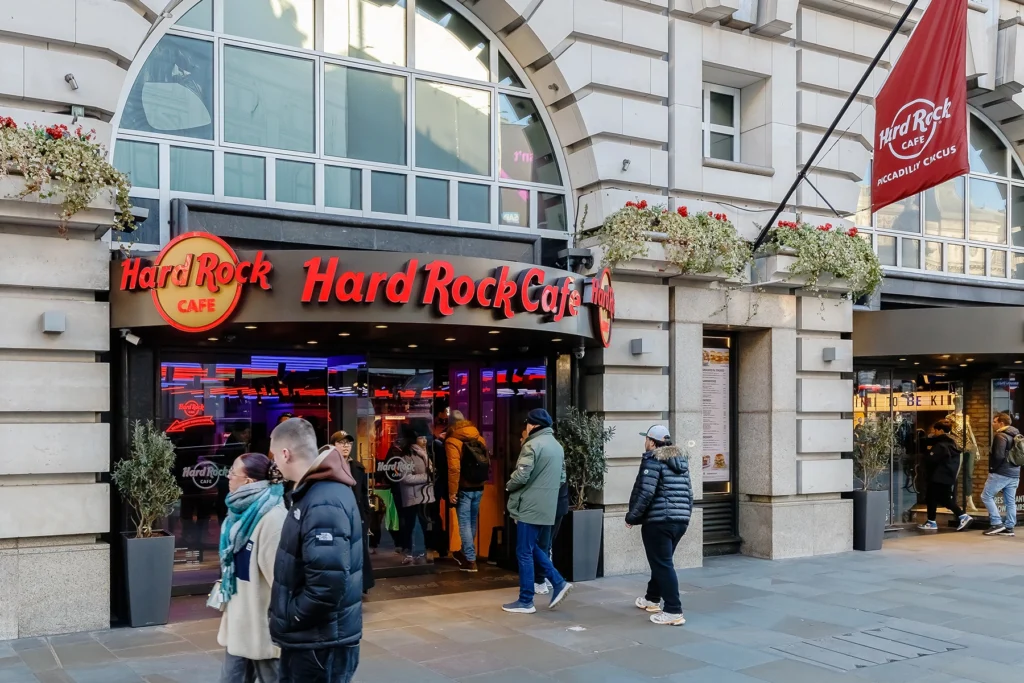 Het Hard Rock Cafe in Londen