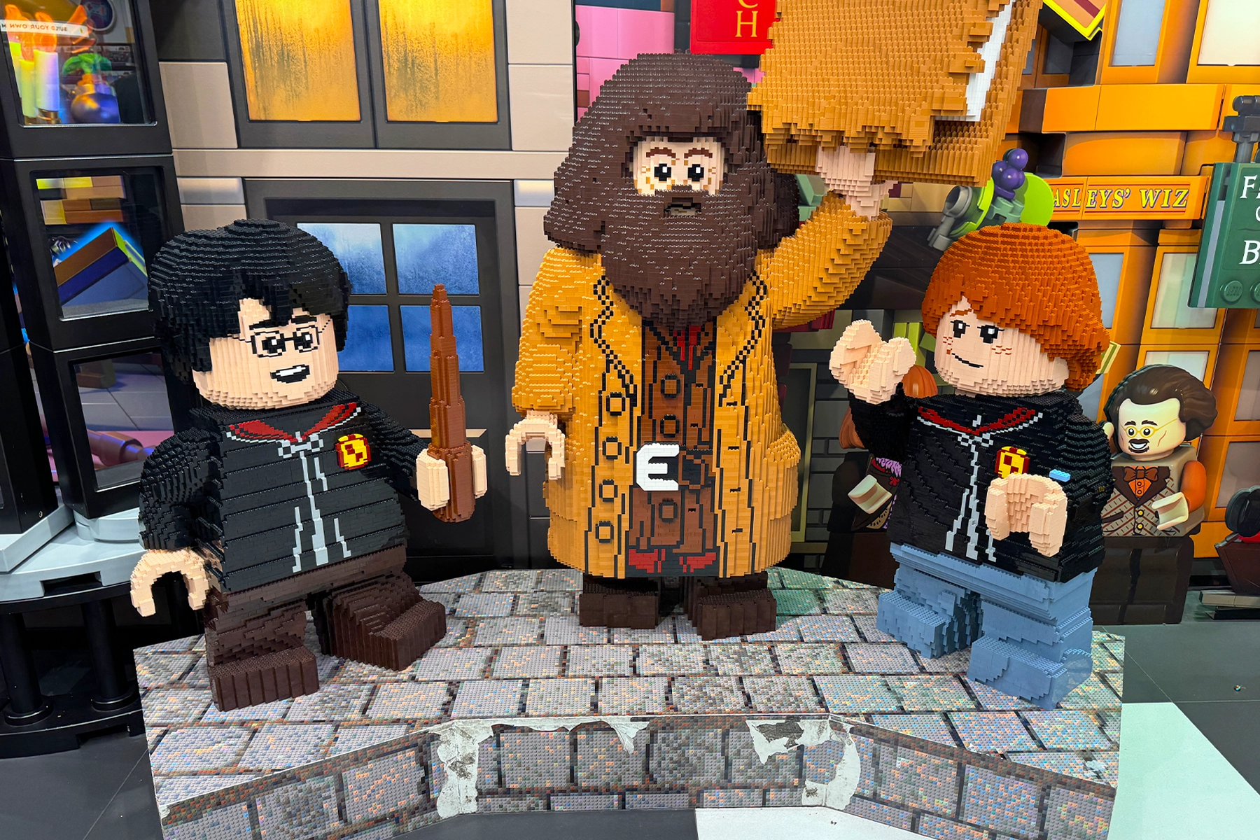 Harry Potter in de Lego winkel in Londen