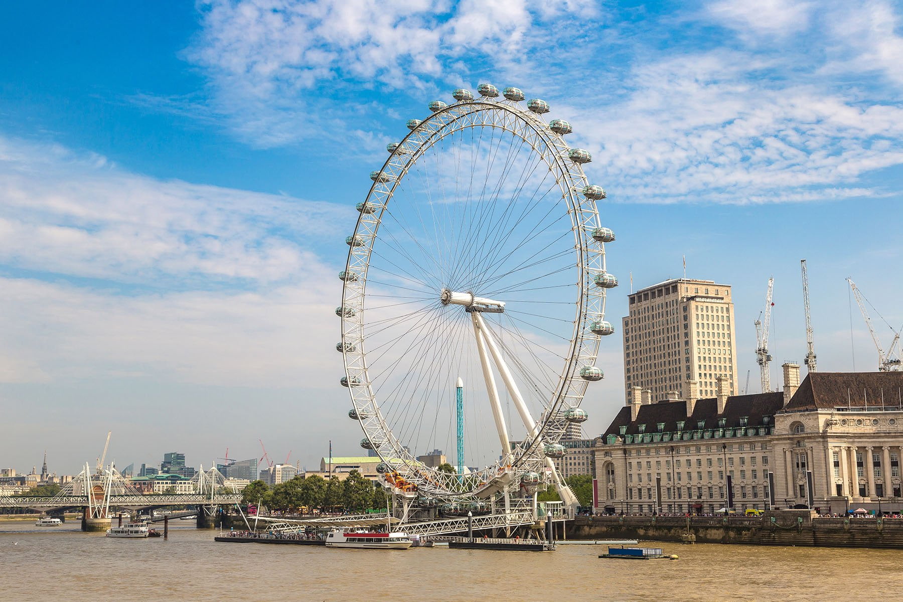De London Eye in Londen