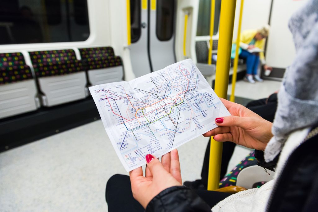 Plattegrond van de Londen metro - Londen metro map