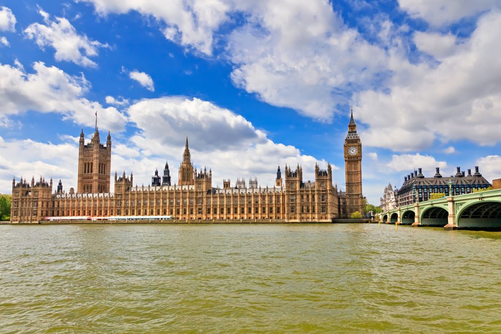 Palace of Westminster in Londen