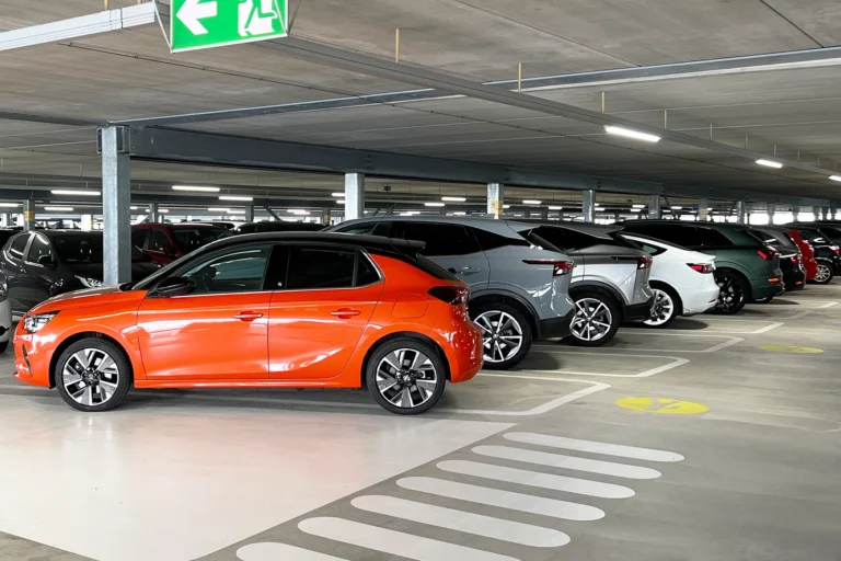 Parkeren op het vliegveld