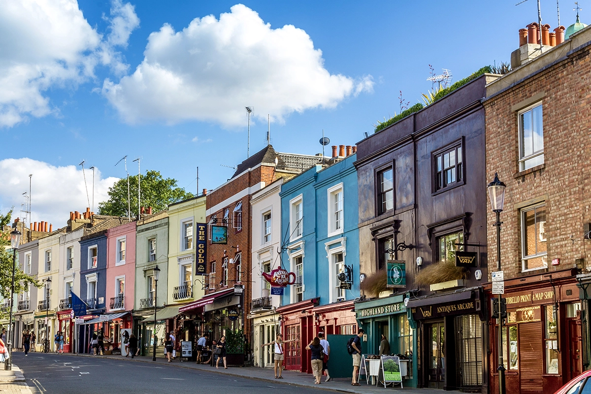 De Portobello Road in Notting Hill in Londen