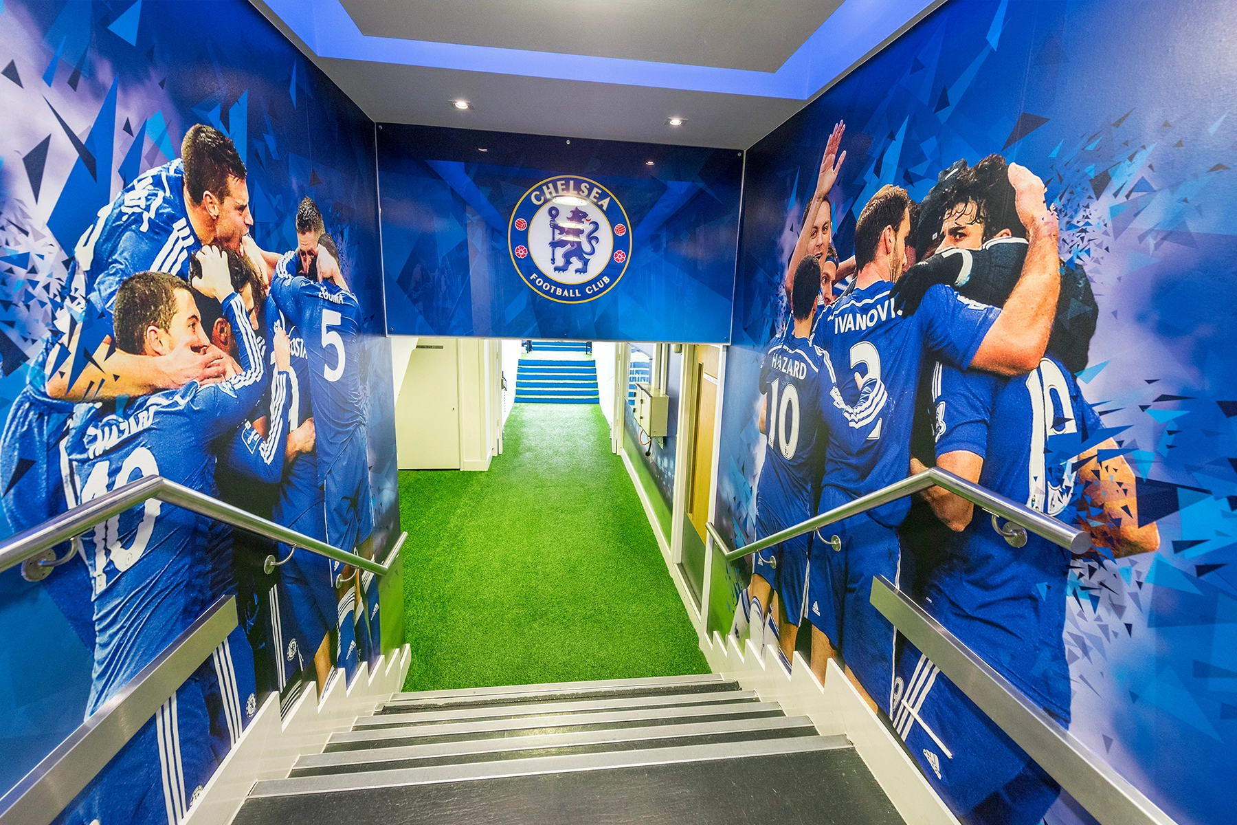 Het Stamford Bridge stadion van Chelsea in Londen