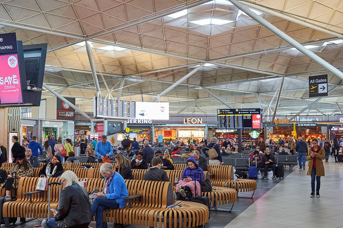 Terminal van Stansted Airport in Londen