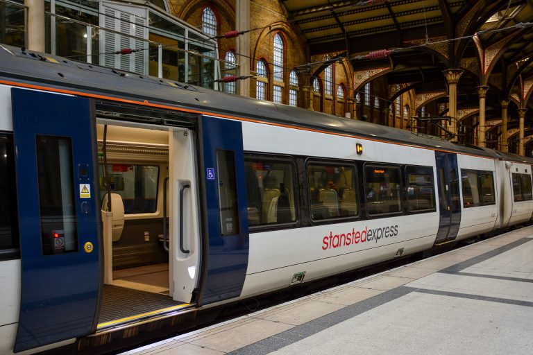 De Stansted Express in Londen