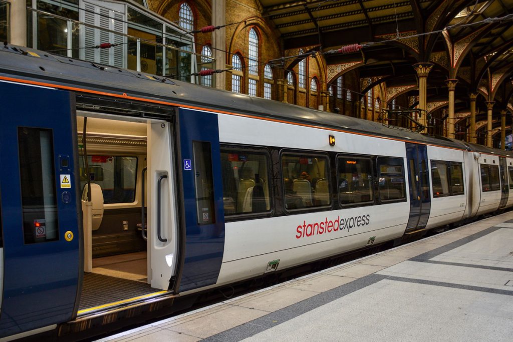 Stansted Express Trein Stansted Airport naar Londen centrum