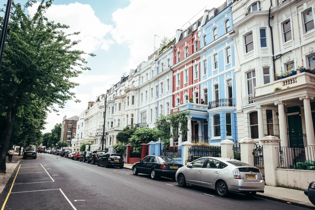 Straat in Notting Hill in Londen