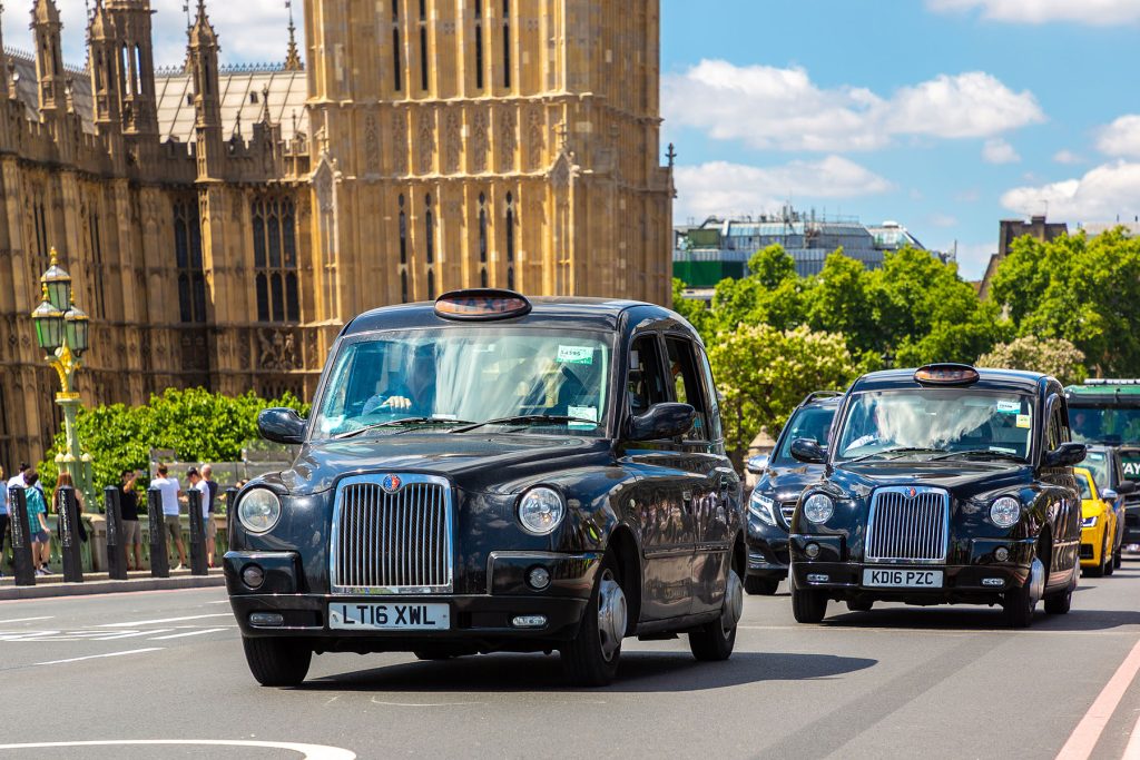 Taxi in Londen