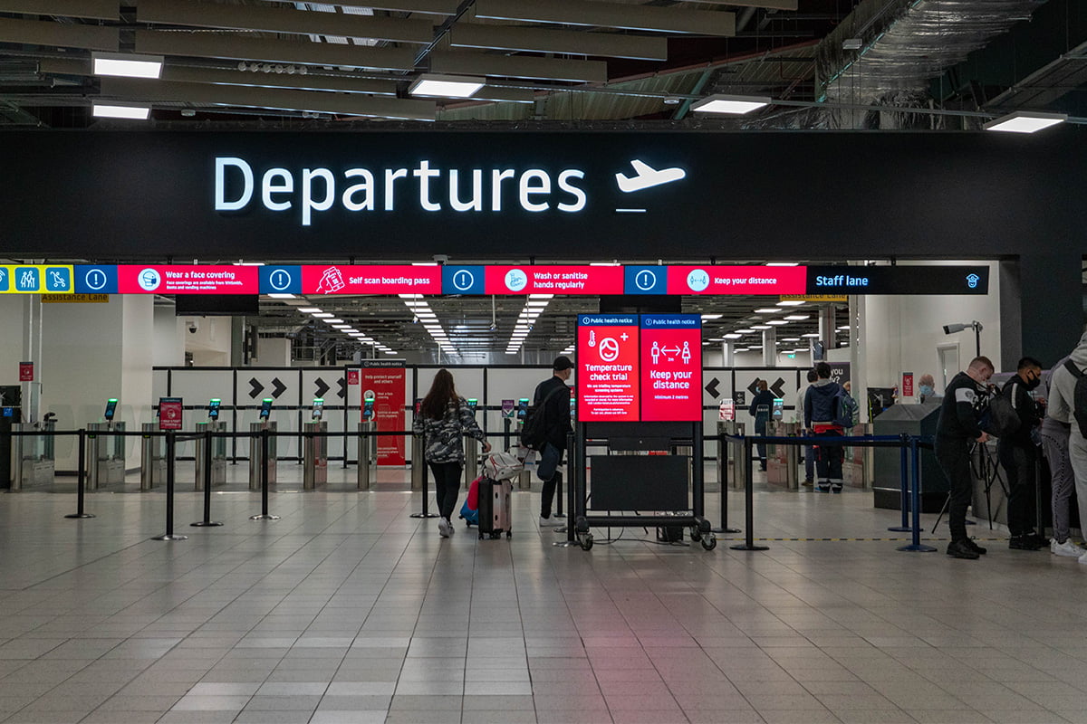 Terminal van Luton Airport in Londen