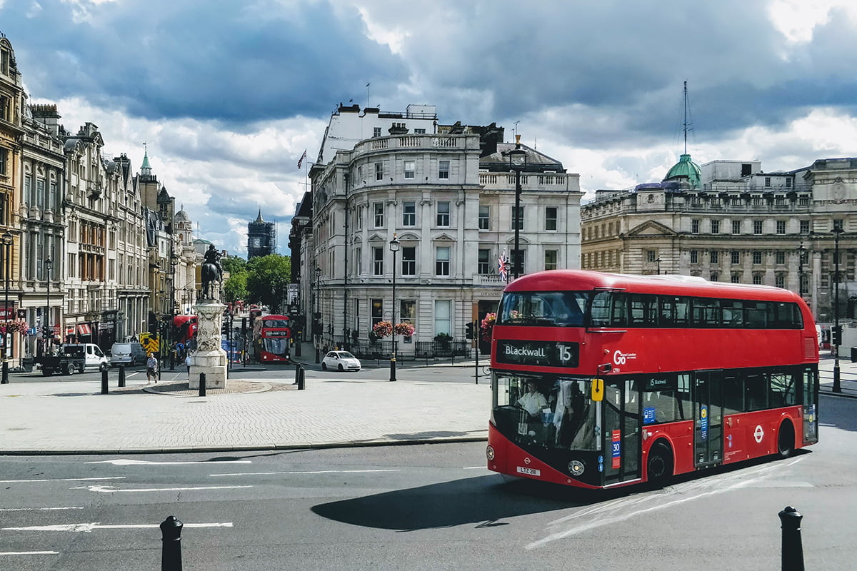 Trafalgar Square in Londen