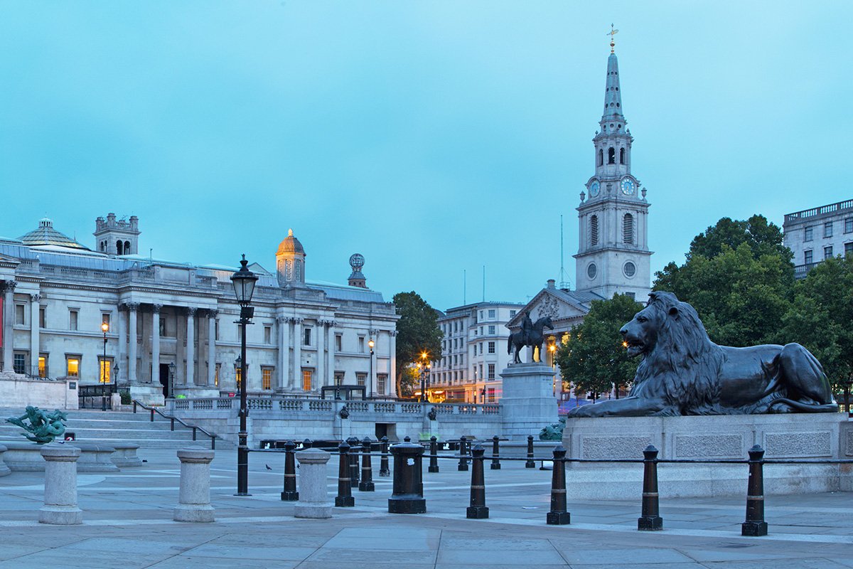 Trafalgar Square in Londen