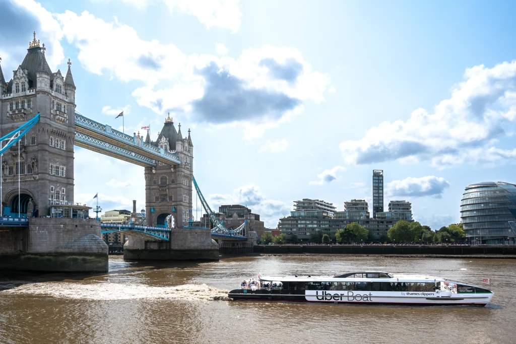 De uber boot in Londen