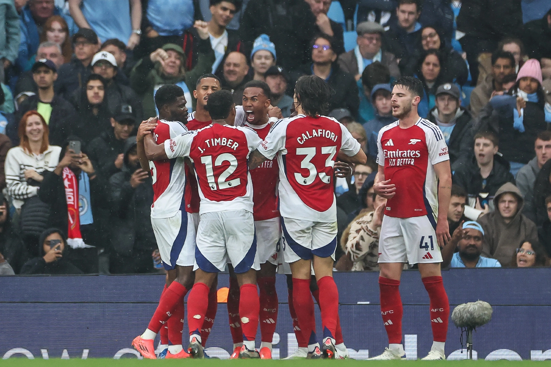 Voetbalwedstrijd van Arsenal in Londen
