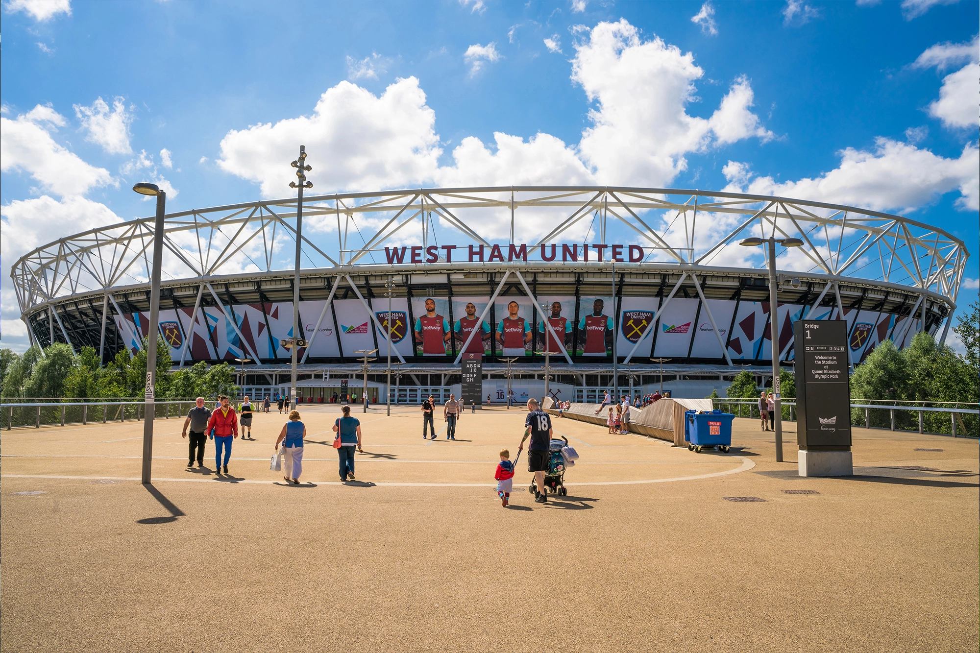 Het West Ham United Stadium in Londen